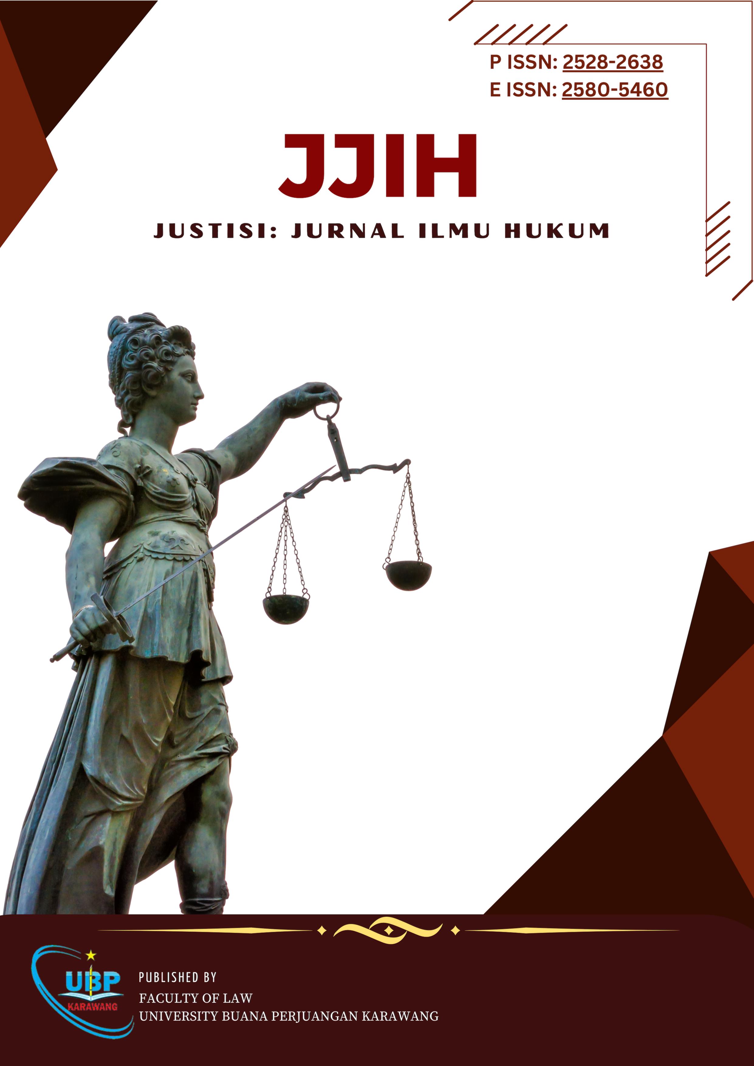 View Vol. 10 No. 1 (2025): Justisi: Jurnal Ilmu Hukum
